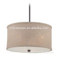 SAA Australia standard linen modern ceiling lamp with acrylic diffuser for coffee shop or dress shop